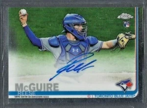 Reese McGuire 2019 Topps Chrome Rookie AUTO RC #RA-RM Blue Jays - Picture 1 of 1