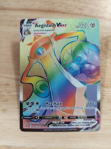 Aegislash Vmax 190/185 Vivid Voltage NM Full Art Secret Rainbow Rare Pokemon... - Picture 1 of 2