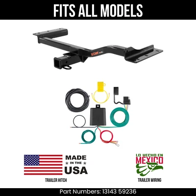 Kit de arnés de cableado de 4 vías enganche de remolque para Lexus RX350 13-15 se adapta a todos los modelos Curt Foto 1 de 4