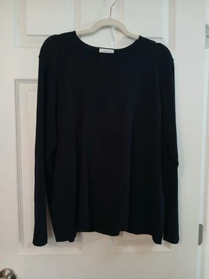 Suéter Oscar By Oscar De La Renta Negro Ligero Para Mujer Talla 3X Pullover Foto 1 de 4