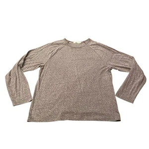 UGG Raglan T-shirt Men's Large Crew Neck Long Sleeve Solid Gray Lightweight - Picture 1 of 7