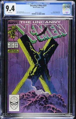 UNCANNY X-MEN #251 - CGC 9.4 WP🔥Iconic Wolverine Cover🔥(1989) ¡LOSA DE GEMA DE MARVEL! Foto 1 de 2