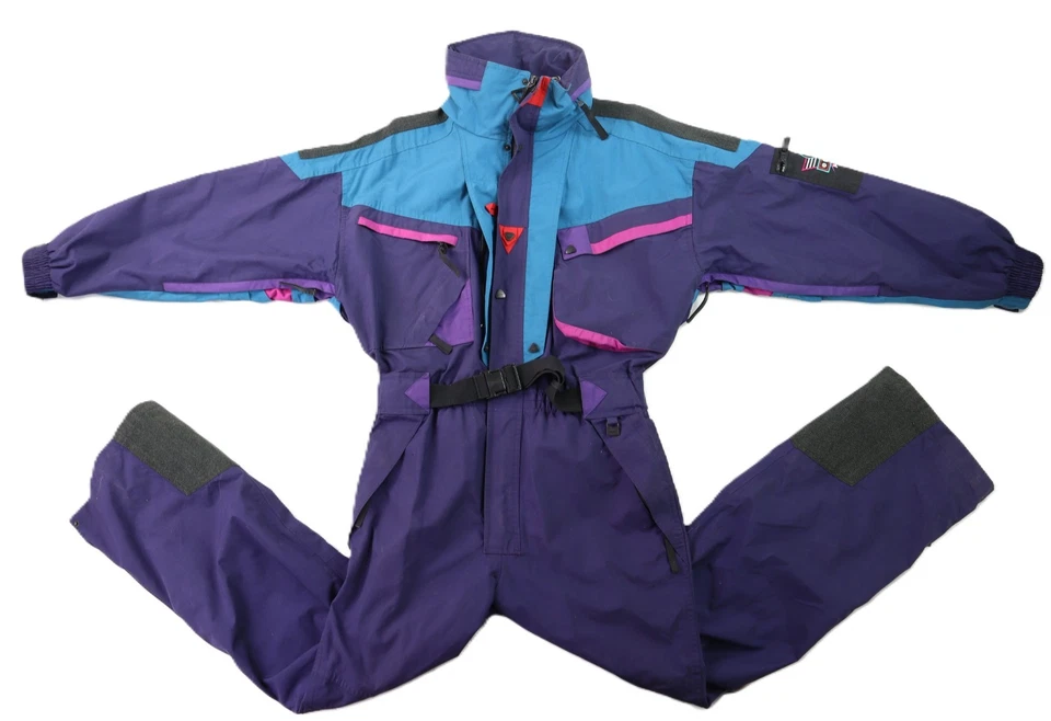 HELLY HANSEN Equipe ESQUÍ EE. UU. Para hombres Mediano Traje de Nieve Una Pieza Retro Azul Mono Foto 1 de 4