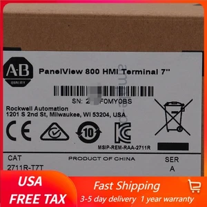 AB 2711R-T7T PANELVIEW 800 7-INCH HMI TERMINAL New Factory Sealed 2711RT7T - Picture 1 of 5
