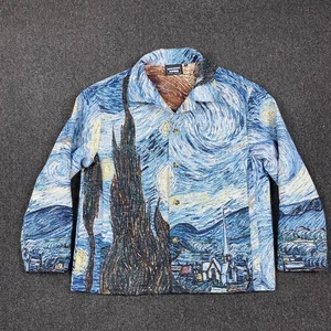 SUPER MASSIVE Jacke Van Gogh Sternennacht Gobelin Jacquard Herren Gr. Medium - Bild 1 von 6