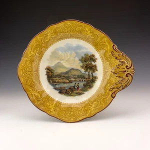 Antique F & R Pratt Prattware Pottery - 423 Mountain Stream - Comport Dish - Picture 1 of 5