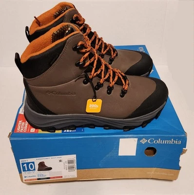 Columbia Hombres Talla 10 Ancho Expedicionista Impermeable Senderismo Bota Barro, Cobre Cálido Foto 1 de 4