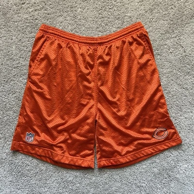 Chicago Bears NFL Reebok Naranja Lateral En Campo Lateral Pantalones Cortos Bolsillos Medianos Foto 1 de 4