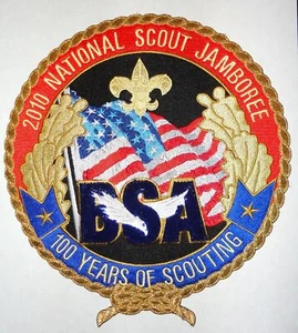 2010 National Jamboree 100 Years of Scouting Jacket Patch Boy Scouts of America - Picture 1 of 1