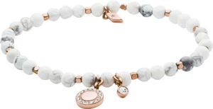 Fossil Damen Armband Edelstahl Rose Weiß 16.5 cm JA6934791 - Bild 1 von 5