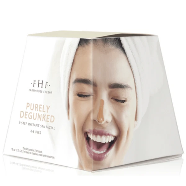 98% Natural FHF Purely Degunked 3 - Steps Spa Facial 6-8 Uses  - Image 1 of 1