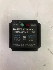 WARNER ELECTRIC CBC-801-2 230 Vac 1.25A With Base - Picture 1 of 2