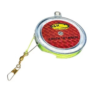 Neu ~ Catch-O-Matic Auto Angelrolle Yo-Yo hohe Sichtbarkeit Chartreuse 4er Set - Bild 1 von 2