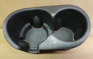 02-04 Jeep Liberty - Front Center Console Rubber  Dual Cup Holder Insert Black