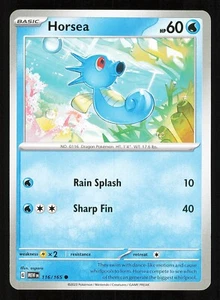 Horsea 116/165 Regular Near Mint Pokemon TCG Scarlet & Violet 151 MEW - Picture 1 of 1