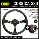 FORD FIESTA MK3 RS TURBO 89-94 OMP CORSICA 330 SUEDE LEATHER STEERING WHEEL