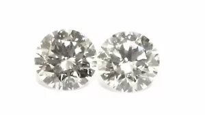 1,13ct CTW Rotondo Brillante Taglio Eccellente. Perfetti per orecchini a borchie diamanti - Foto 1 di 3
