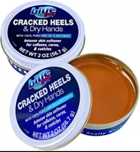 Suavizador de piel seca de tacones agrietados azul Goo 2 oz | aceite de emú y cera de abejas - 2 latas - Imagen 1 de 4