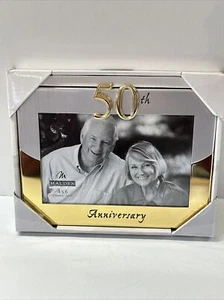 Malden International Designs goldfarbener Bilderrahmen 50. Jubiläum 4x6 NEU - Bild 1 von 3