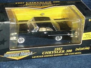 ERTL 1957 CHYSLER 300C 1/43 NEGRO con VITRINA O ESCALA DIECAST METAL - Imagen 1 de 7