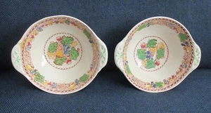 2 Wood & Sons HYDE Dessert Bowls with Lug Handles- Burslem England - Picture 1 of 5