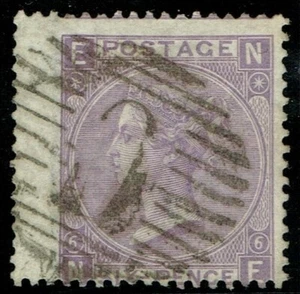 British Levant 1857 SG105/Z99 6d Deep Lilac Pl 6 NF CONSTANTINOPLE Fine Used - Picture 1 of 1