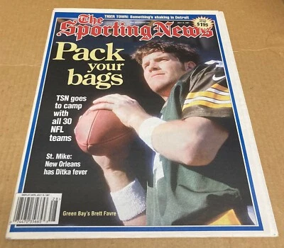 Sporting News 1997 Green Bay Packers Brett Favre NUEVO SIN LEER Quiosco SIN ETIQUETA Foto 1 de 4