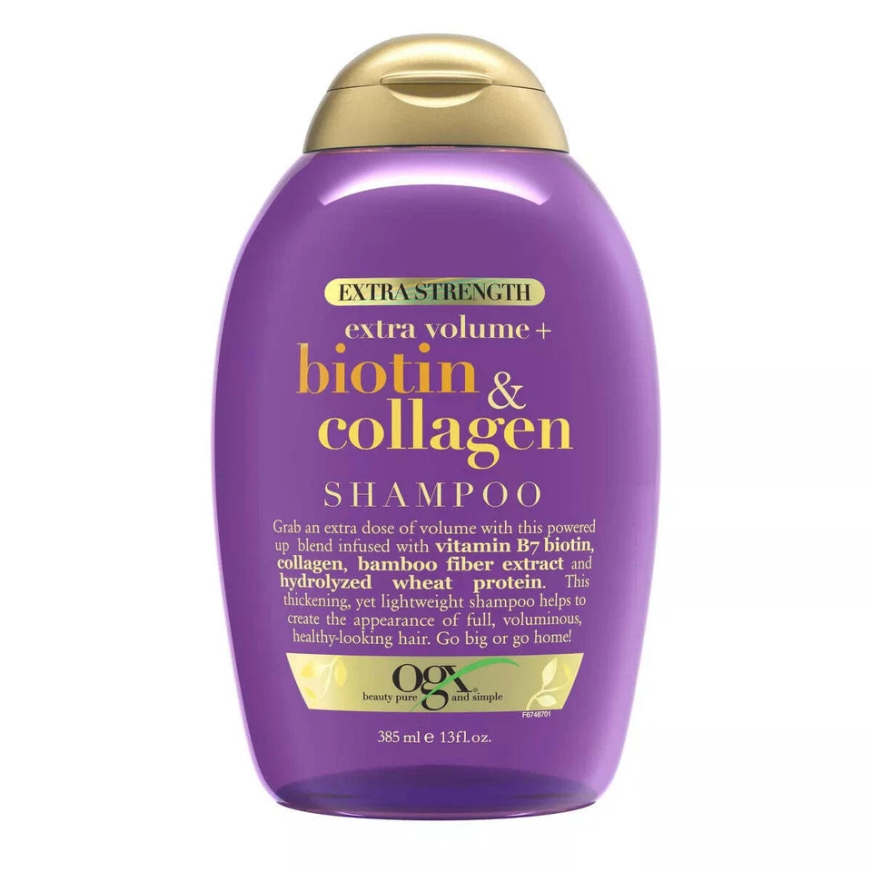 OGX Biotin & Collagen Shampoo Volumizing for Thicker Fuller Hair 13oz