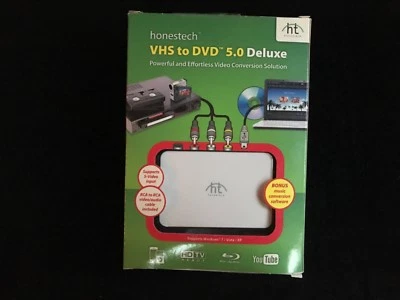 Honest Technology VHS to DVD 5.0 Deluxe ~ Sealed in Package ~ Free Shipping  - Image 1 of 4