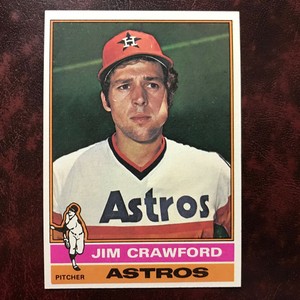 1976 Topps Set JIM CRAWFORD #428 HOUSTON ASTROS - NM/MINT *HIGH GRADE*