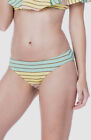 $67 Trina Turk Women&#39;s Pink Gold Lined Metallic Stripe Hipster Bikini Bottom 10
