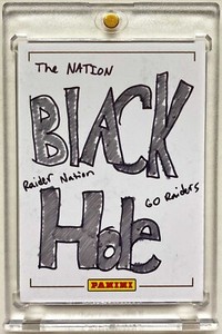 2014 Panini National Convention Connor Cook 1/1 Sketch RC Raiders Black Hole MSU