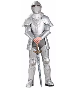 Costume Cavaliere in Armatura Lucente Adulto - Taglia Unica - Foto 1 di 1