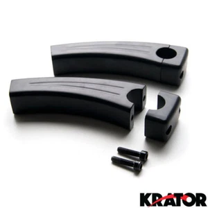 UNIVERSAL Black BIKE MOTORCYCLE RISER HAND HANDLEBAR RISERS 5.5 INCH PULL BACK - Picture 1 of 4