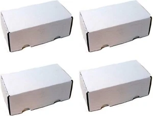 BCW 400ct 4 Corrugated Storage Boxes for Baseball, Sports, Gaming Trading Cards - Picture 1 of 3