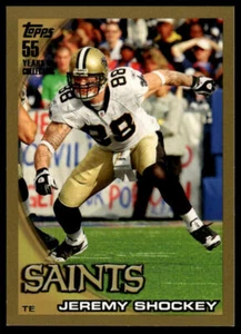 2010 Topps #17 Jeremy Shockey Gold #/2010 - Picture 1 of 2