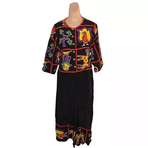 Platinum Jacket Wide Culotte Pants Dorothy Schoelen Designer 90s Vintage - Picture 1 of 9
