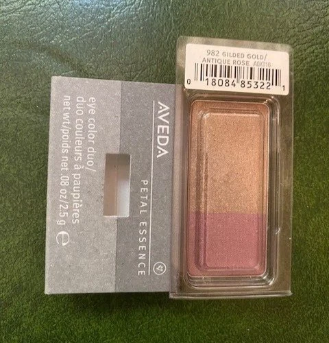 AVEDA Petal Essence Eye Color Duo - 982 Guilded Gold/Antique Rose NIB - RARE!  - Image 1 of 1