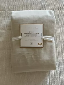 Pottery Barn Teen Evelyn 3in1 Top Treatment Blackout 1-Curtain 44"x90” Ivory - Picture 1 of 4
