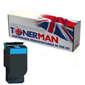 Toner for Lexmark C540 C543 C544 C546 X543 X544 X546 0C540H1CG Cyan UK Reman. - Picture 1 of 7
