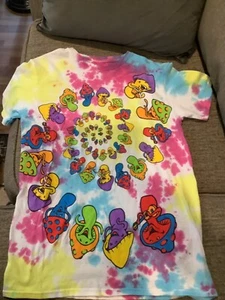 Liquid Blue 2016 Tanzender Pilz Spirale Batik T-Shirt Größe Small - Bild 1 von 5
