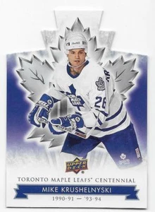 2017 UPPER DECK MAPLE LEAFS CENTENNIAL DIE CUT PARALLEL Mike Krushelnyski #74 - Picture 1 of 1