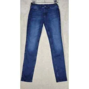 MiH Womens The Bonn Jeans High Rise Super Skinny Leg Size 28 Blue Denim - Picture 1 of 15