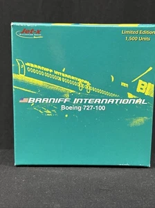 Jet-X Braniff International Boeing 727-100 1:400 JX034 Green Diecast Airplane - Picture 1 of 18