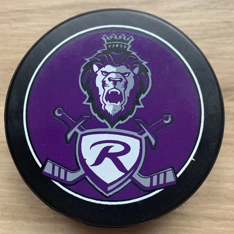READING ROYALS ECHL HOCKEY PUCK MADE IN CANADA 🇨🇦 DOUBLE LOGO FRONT Cover