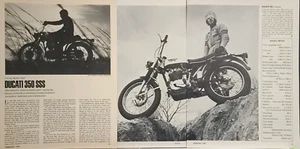 Ducati 350 SSS 1969 5 pg artículo impreso de prueba - Imagen 1 de 1
