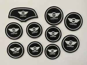 MINI COOPER (F56 \ F55) 2014 - 2022 (10 PIECE) INTERIOR DASH GATE PAD SET WHITE - Picture 1 of 5