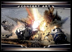 2021 Star Wars Mandalorian S2 Concept Art 13 The Razor Crest Destroyed - C 14