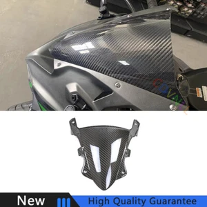 For Kawasaki ZX4RR ZX4R Dry Carbon Fiber Motorcycle Windshield Panel Replace 1X - Picture 1 of 11