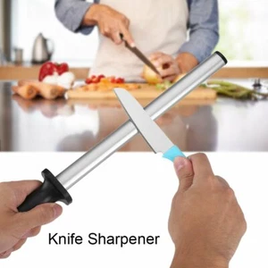 Neu 12" Diamant Messerschärfer Stab Küche Schärfwerkzeug mit Griff - Bild 1 von 8